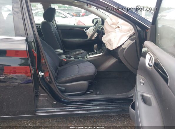 3N1AB7AP6GY296647 2016 NISSAN SENTRA Black წინა სალონის ხედი