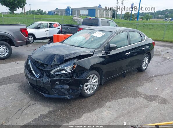 3N1AB7AP6GY296647 2016 NISSAN SENTRA Black წინა მარცხენა ხედი სამი მეოთხედიდან