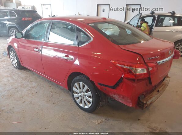 3N1AB7AP6HL671046 2017 NISSAN SENTRA Red Rear left