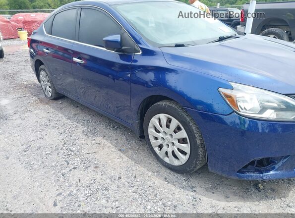 3N1AB7AP6HY347226 2017 NISSAN SENTRA Blue Widok z przodu