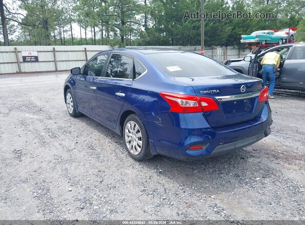 3N1AB7AP6HY347226 2017 NISSAN SENTRA Blue Tył lewy