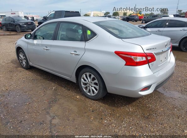 3N1AB7AP6JL633449 2018 NISSAN SENTRA Silver Tył lewy