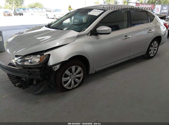 3N1AB7AP6JY212575 2018 NISSAN SENTRA Silver Передня ліва чверть