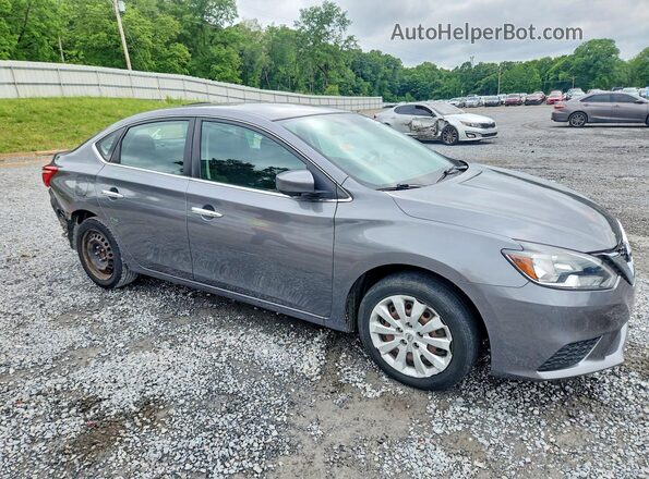 3N1AB7AP6JY258908 2018 NISSAN SENTRA Gray Przód prawy