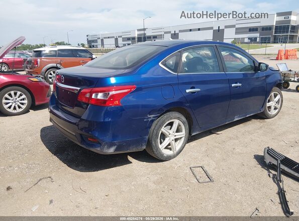 3N1AB7AP6JY328150 2018 NISSAN SENTRA Blue Trasero derecho