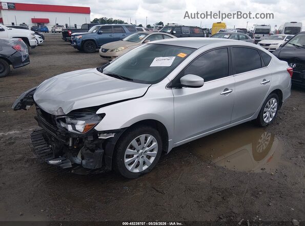 3N1AB7AP6JY337737 2018 NISSAN SENTRA Silver Przód lewy