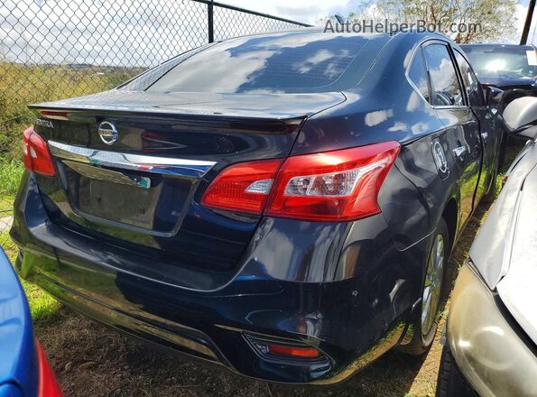3N1AB7AP6KY208043 2019 NISSAN SENTRA Black Trasero derecho