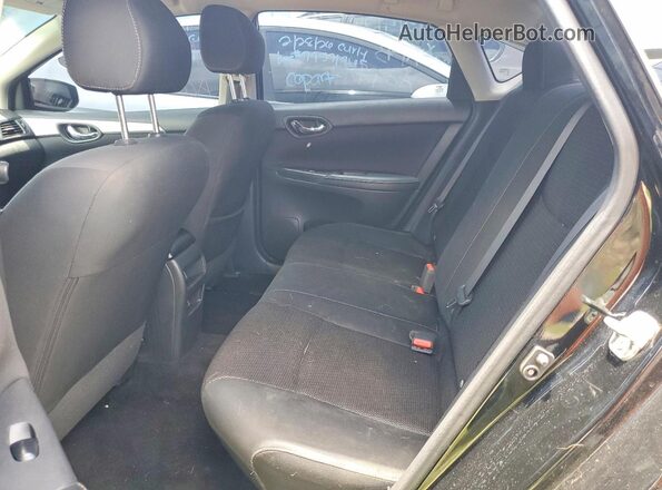 3N1AB7AP6KY208043 2019 NISSAN SENTRA Black Vista de los asientos traseros