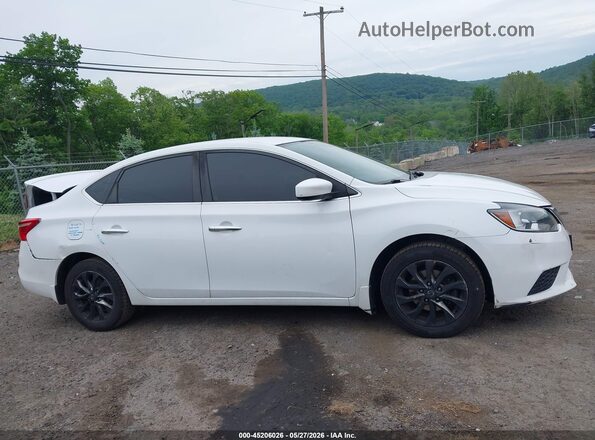 3N1AB7AP6KY224307 2019 NISSAN SENTRA White უკანა სალონის ხედი