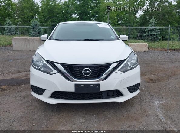 3N1AB7AP6KY224307 2019 NISSAN SENTRA White ხელსაწყოთა პანელის ხედი