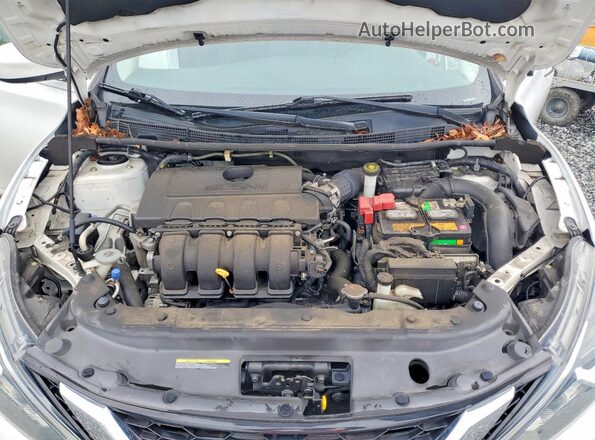3N1AB7AP6KY248056 2019 NISSAN SENTRA White უკანა სალონის ხედი