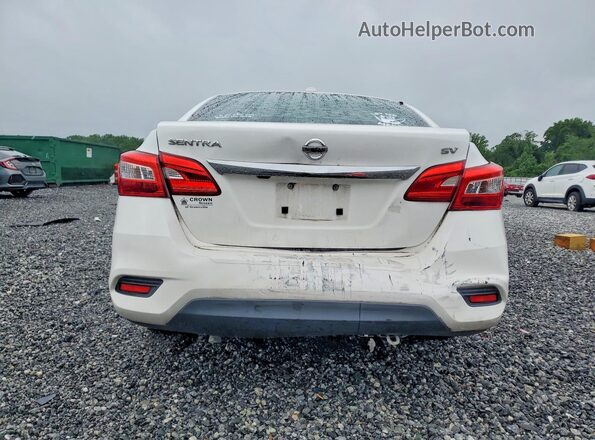 3N1AB7AP6KY248056 2019 NISSAN SENTRA White უკანა ხედი