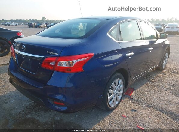 3N1AB7AP6KY252107 2019 NISSAN SENTRA Blue Հետևի աջ