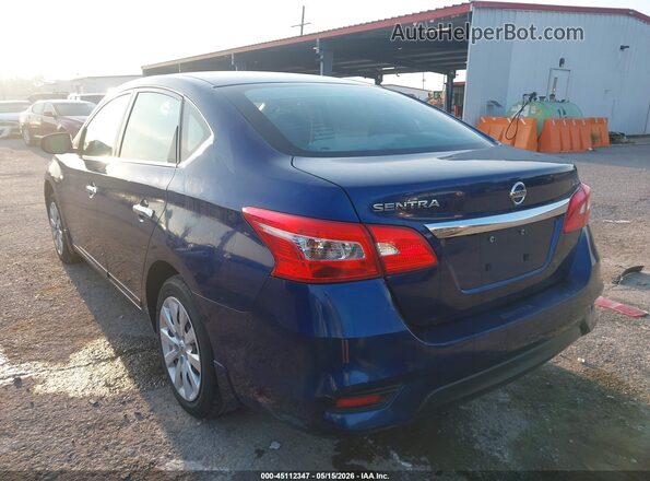 3N1AB7AP6KY252107 2019 NISSAN SENTRA Blue Հետևի ձախ