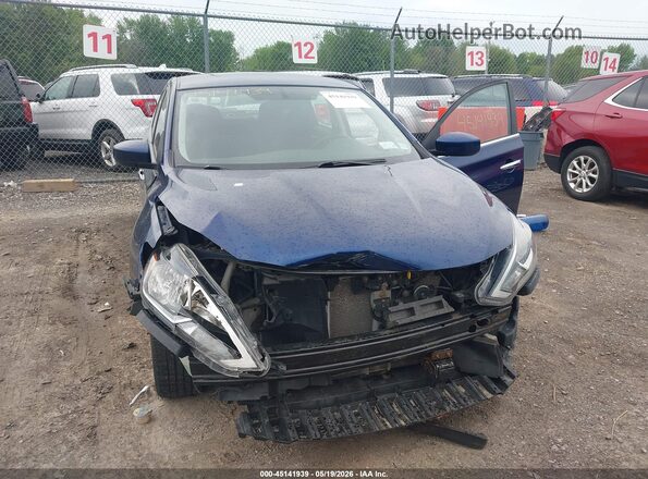 3N1AB7AP6KY300480 2019 NISSAN SENTRA Blue Front view