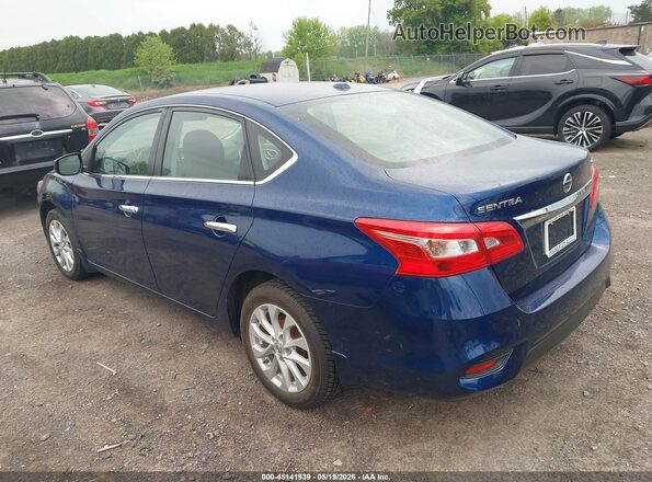 3N1AB7AP6KY300480 2019 NISSAN SENTRA Blue Rear left