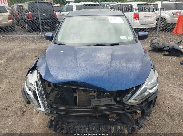 3N1AB7AP6KY300480 2019 NISSAN SENTRA Blue Rear interior view