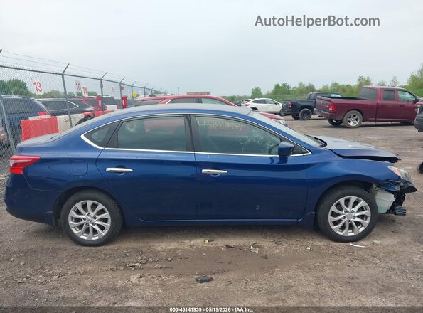 3N1AB7AP6KY300480 2019 NISSAN SENTRA Blue 360 interior view