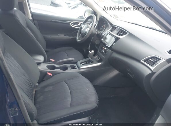 3N1AB7AP6KY304576 2019 NISSAN SENTRA Blue წინა სალონის ხედი