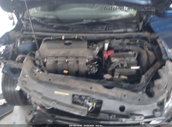 3N1AB7AP6KY304576 2019 NISSAN SENTRA Blue უკანა ხედი