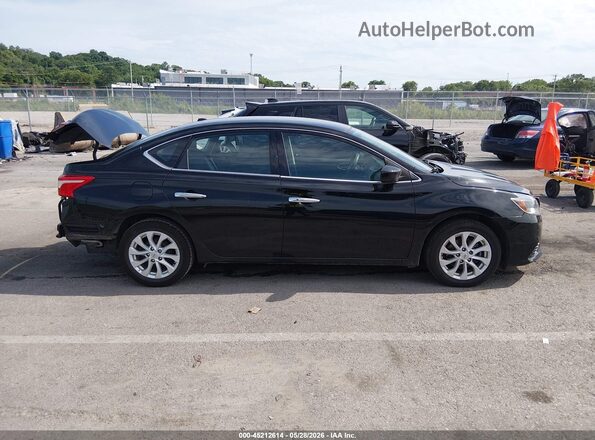 3N1AB7AP6KY339814 2019 NISSAN SENTRA Black Widok wnętrza z tyłu