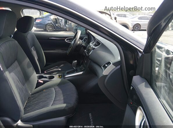 3N1AB7AP6KY339814 2019 NISSAN SENTRA Black Widok wnętrza z przodu