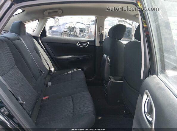 3N1AB7AP6KY339814 2019 NISSAN SENTRA Black Widok naklejki z numerem VIN