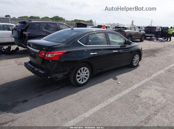 3N1AB7AP6KY339814 2019 NISSAN SENTRA Black Tył prawy