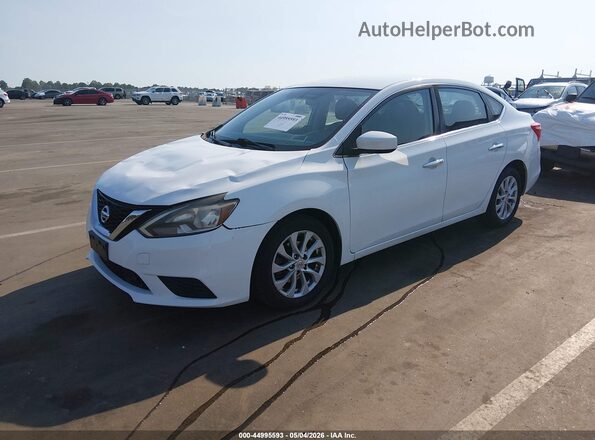 3N1AB7AP6KY345497 2019 NISSAN SENTRA White Przód lewy