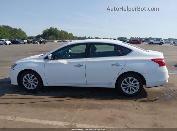 3N1AB7AP6KY345497 2019 NISSAN SENTRA White Widok wnętrza 360 stopni