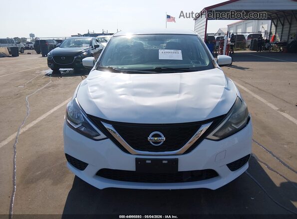 3N1AB7AP6KY345497 2019 NISSAN SENTRA White Widok zestawu wskaźników