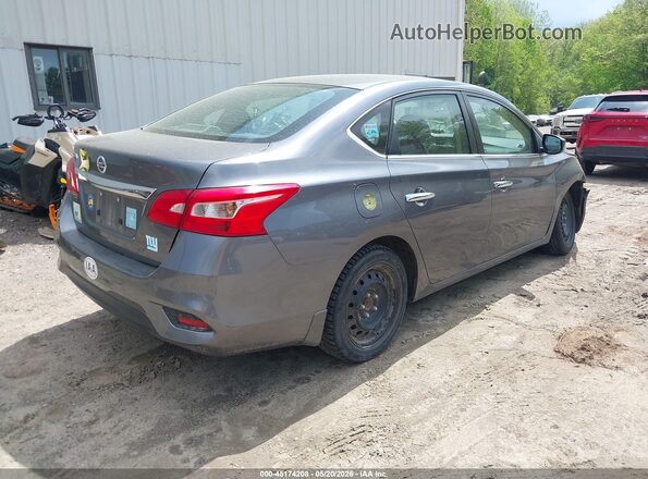 3N1AB7AP6KY396398 2019 NISSAN SENTRA Gray Rear right