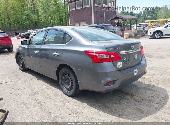 3N1AB7AP6KY396398 2019 NISSAN SENTRA Gray Rear left