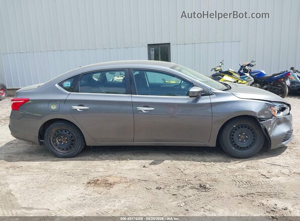 3N1AB7AP6KY396398 2019 NISSAN SENTRA Gray Rear interior view