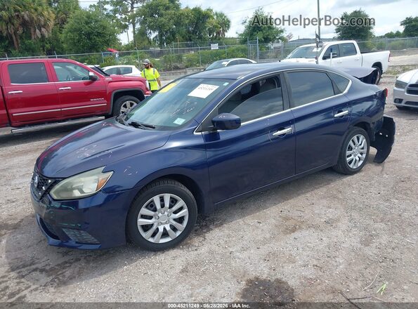 3N1AB7AP7HY329348 2017 NISSAN SENTRA Blue Vista tres cuartos delantera izquierda