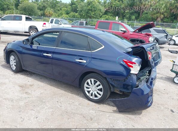 3N1AB7AP7HY329348 2017 NISSAN SENTRA Blue Trasero izquierdo