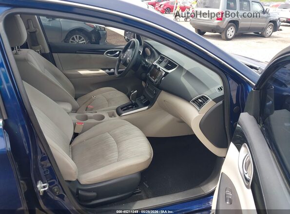 3N1AB7AP7HY329348 2017 NISSAN SENTRA Blue Vista interior delantera