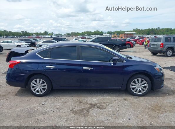 3N1AB7AP7HY329348 2017 NISSAN SENTRA Blue Vista interior trasera