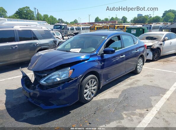 3N1AB7AP7HY355996 2017 NISSAN SENTRA Blue Front left
