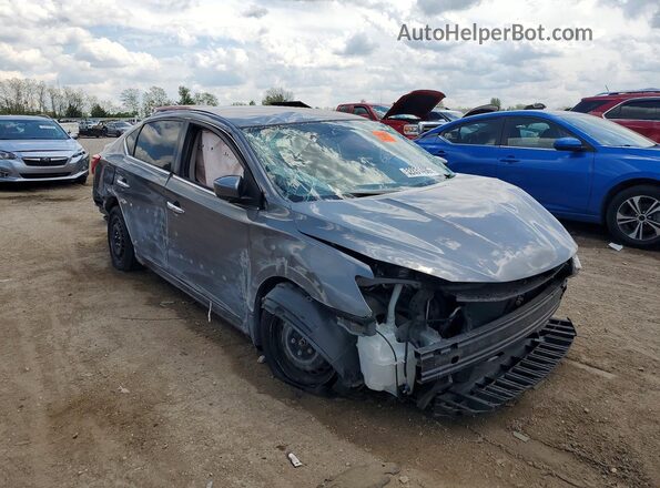 3N1AB7AP7HY368859 2017 NISSAN SENTRA Gray Передня права чверть