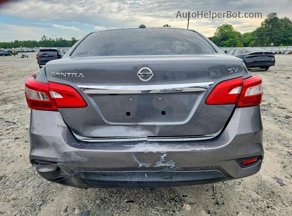3N1AB7AP7JL617972 2018 NISSAN SENTRA Gray Առջևի վահանակի տեսք