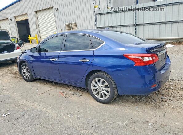 3N1AB7AP7JL623416 2018 NISSAN SENTRA Blue Trasero izquierdo