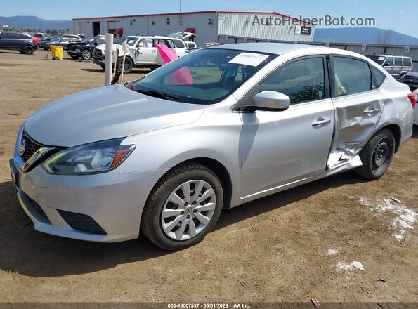 3N1AB7AP7JY220619 2018 NISSAN SENTRA Silver Передня ліва чверть