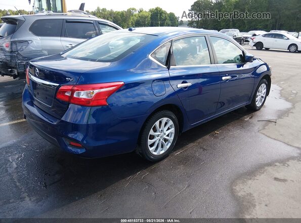 3N1AB7AP7JY271232 2018 NISSAN SENTRA Blue Trasero derecho
