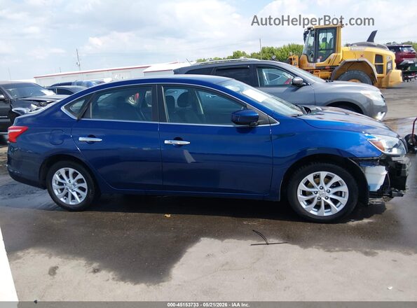 3N1AB7AP7JY271232 2018 NISSAN SENTRA Blue Vista interior de 360 grados