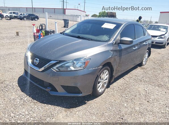 3N1AB7AP7JY299046 2018 NISSAN SENTRA Серый Передняя левая четверть