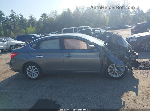 3N1AB7AP7KL602857 2019 NISSAN SENTRA Gray სალონის 360-გრადუსიანი ხედი