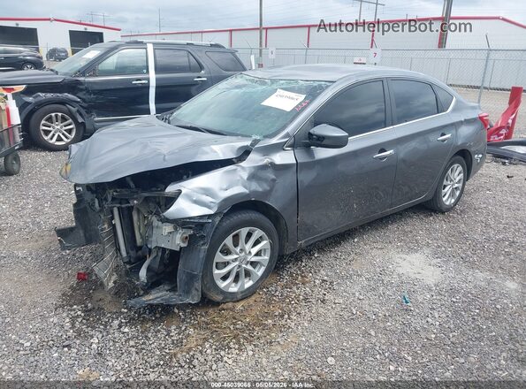 3N1AB7AP7KL615513 2019 NISSAN SENTRA Gray Передня ліва чверть