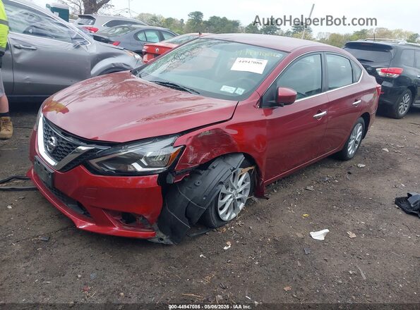 3N1AB7AP7KY300133 2019 NISSAN SENTRA Red 