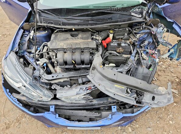 3N1AB7AP7KY318471 2019 NISSAN SENTRA Синий 